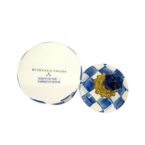 MACKENZIE-CHILDS Royal Check Canister Demi - Picture 7 of 9